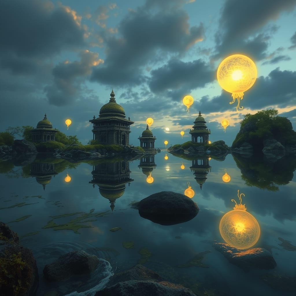 A Caribbean Cove Reflects an Ethereal Realm