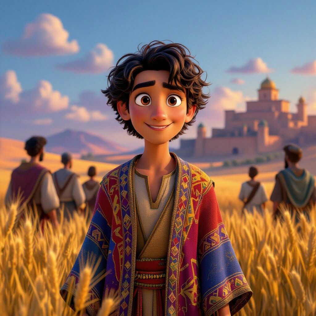 Joseph the Dreamer: A Pixar-Style 3D Rendering