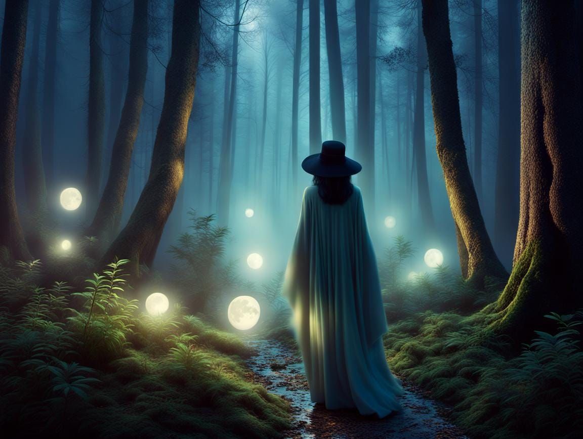 Moonlit Ghostly Disco in Funky Forest