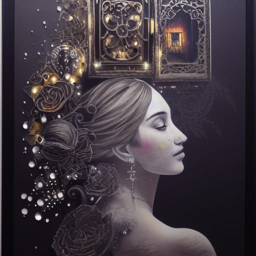 Intricate Painting of Light, Poetry, and Joy