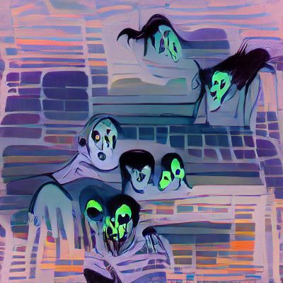 AI Generated Image of Ghouls
