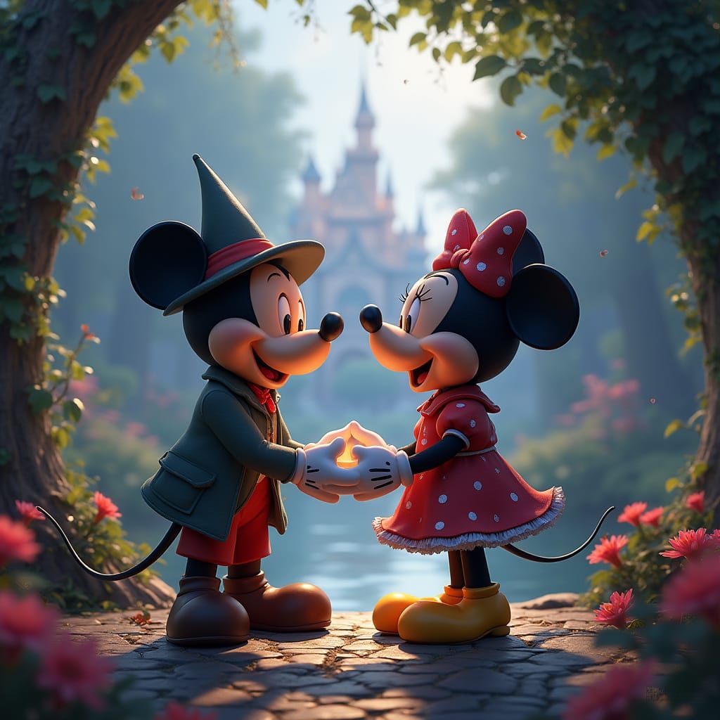 Whimsical Disney Dreamscape in Vibrant Colors