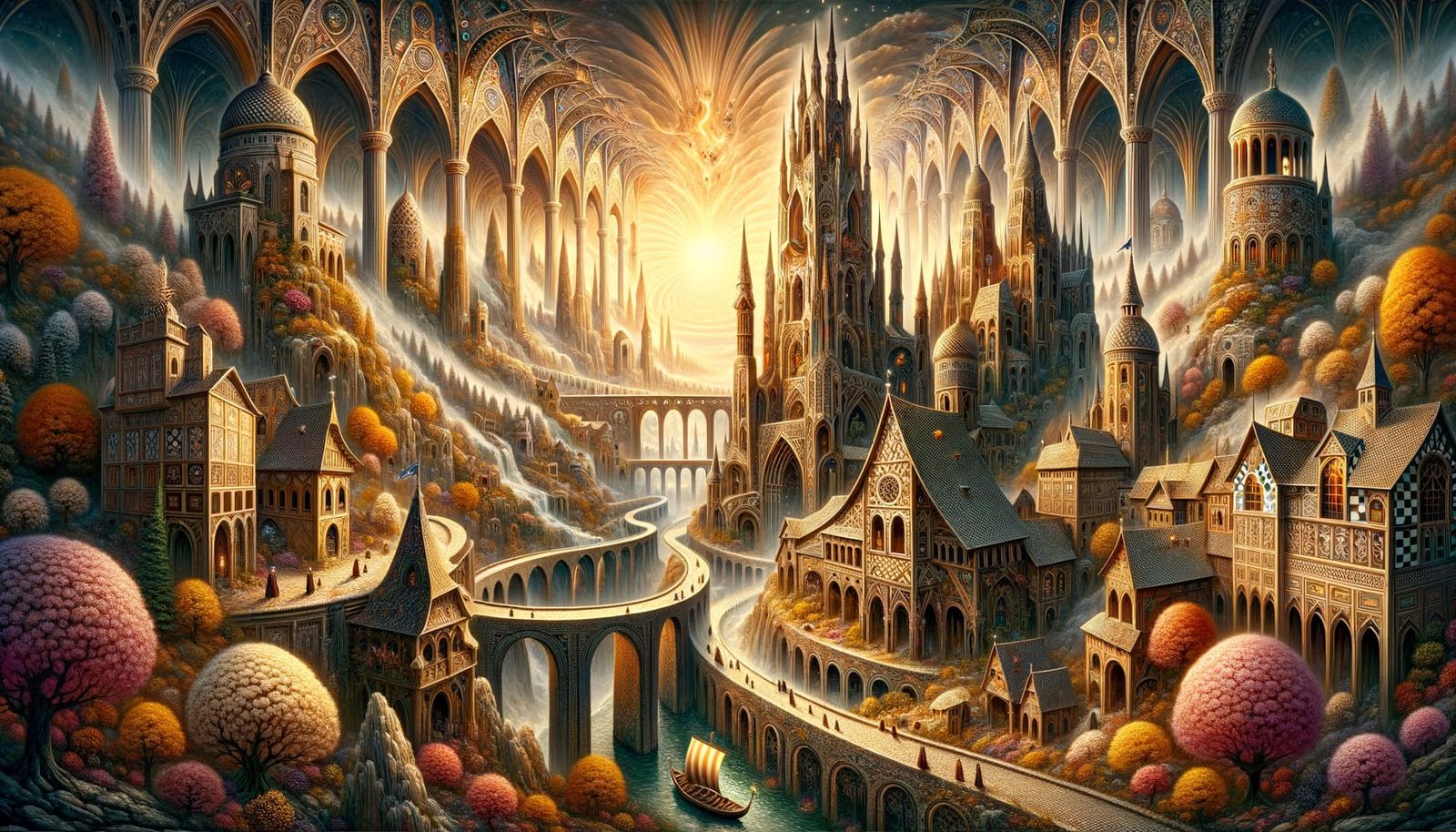 Ethereal Gingham Fantasy World