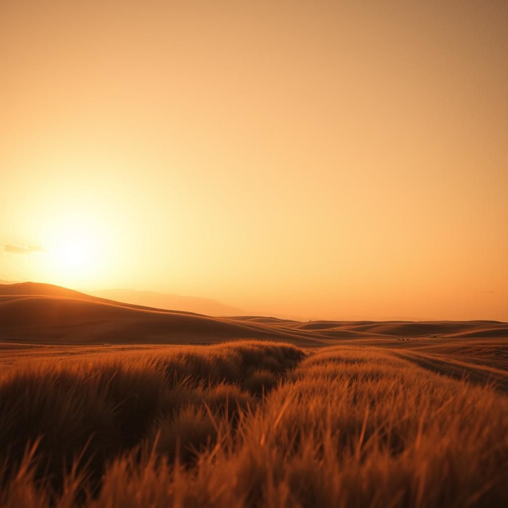 Monochromatic Sunset Landscape Photography with Golden Tones
