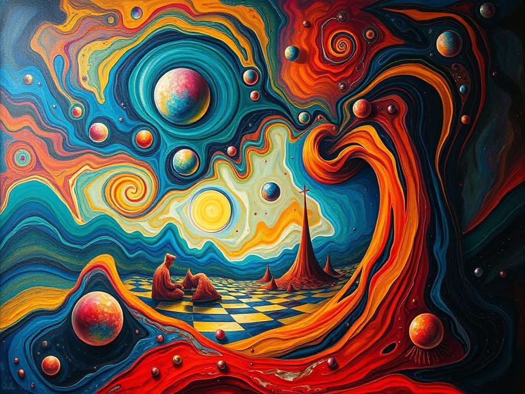 Dreamlike Scene in Vibrant Colors