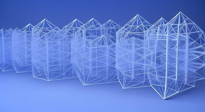 16k resolution, a highly detailed, dynamic lit sculpture in the signature International Klein Blue. Inspired by Yves Kle...