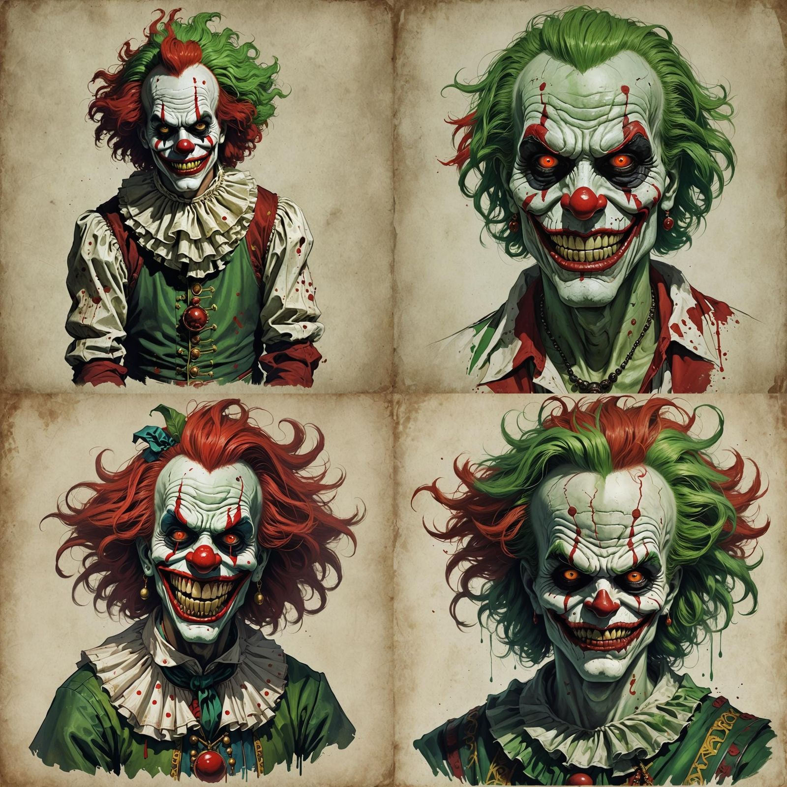 Terrifying Clown of Death with Daggers