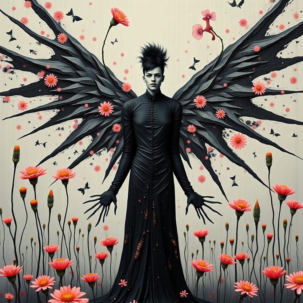 Geometric Figure in Abstract Surrealist Photogram