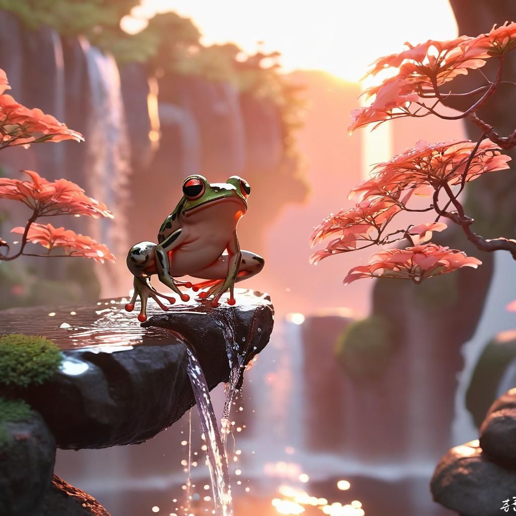 El Coqui Before a Waterfall