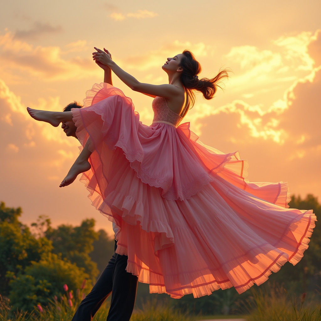 Dancing in the Golden Hour: A 'Dirty Dancing' Scene