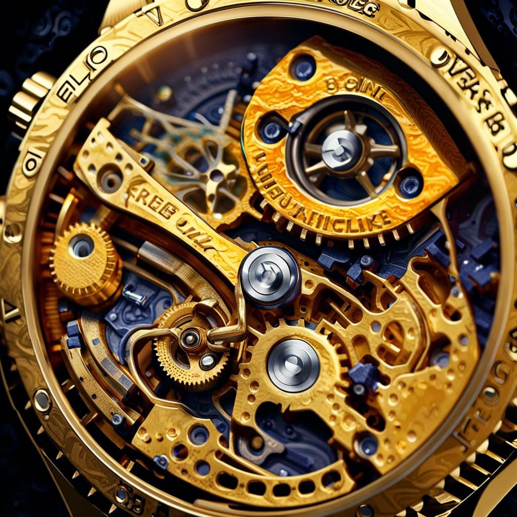 Cheddar Cheese Rolex: 3D Hyperrealistic Rendering
