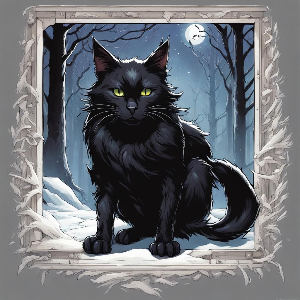 Ravenpaw: Black and White Cat, Comic Book Art