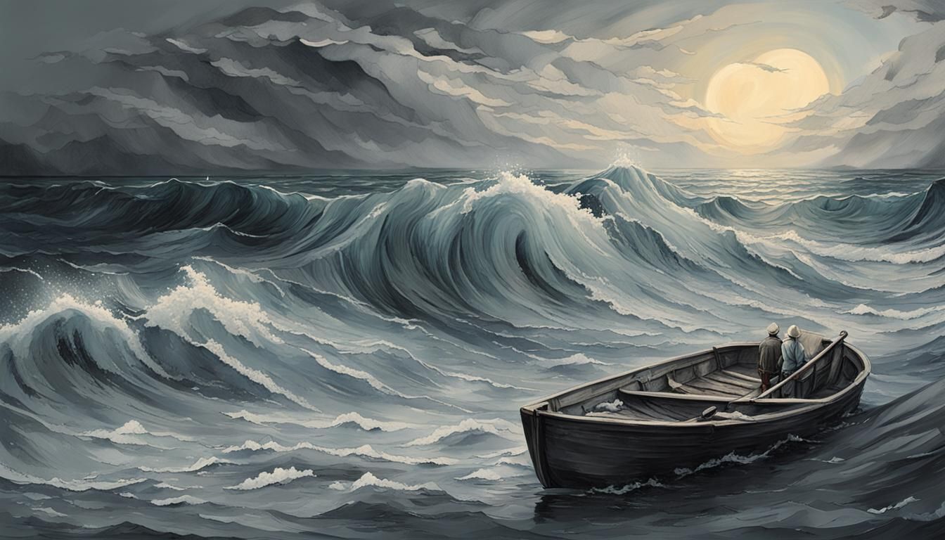 Poetry and Lamentation: A Surreal AI Artwork