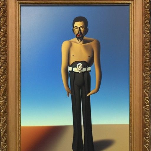 Surreal Melting Man Portrait in Dali Style
