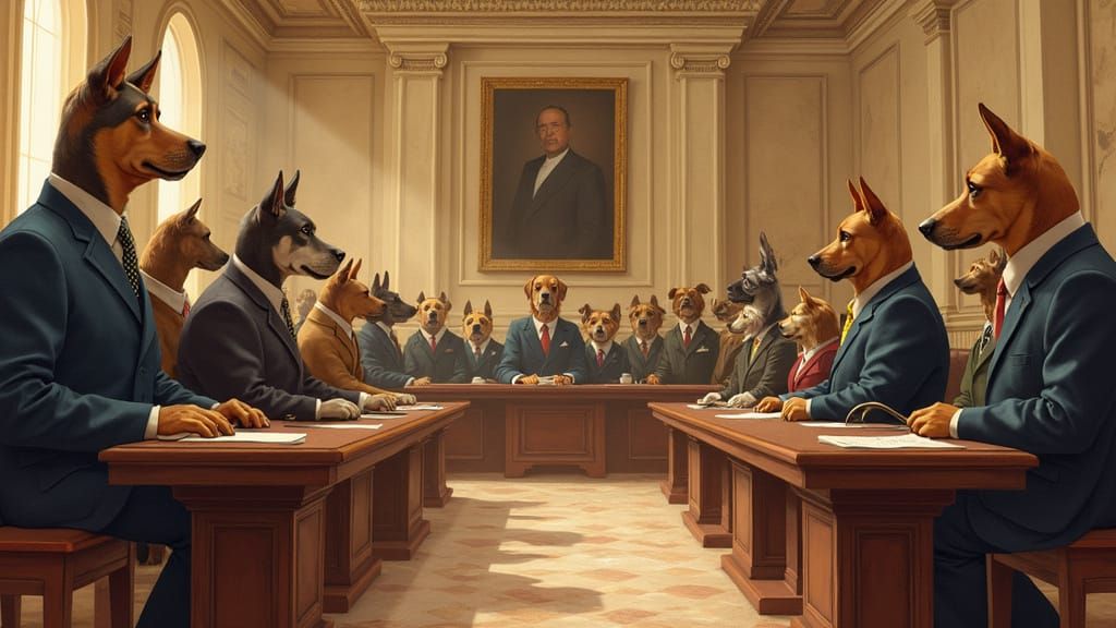 Global Canine Delegates Convene in Grand United Dogs Assembl...