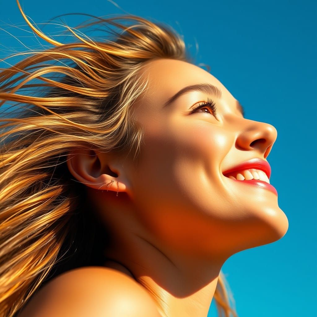 Joyful Moment in Sunny Paradise