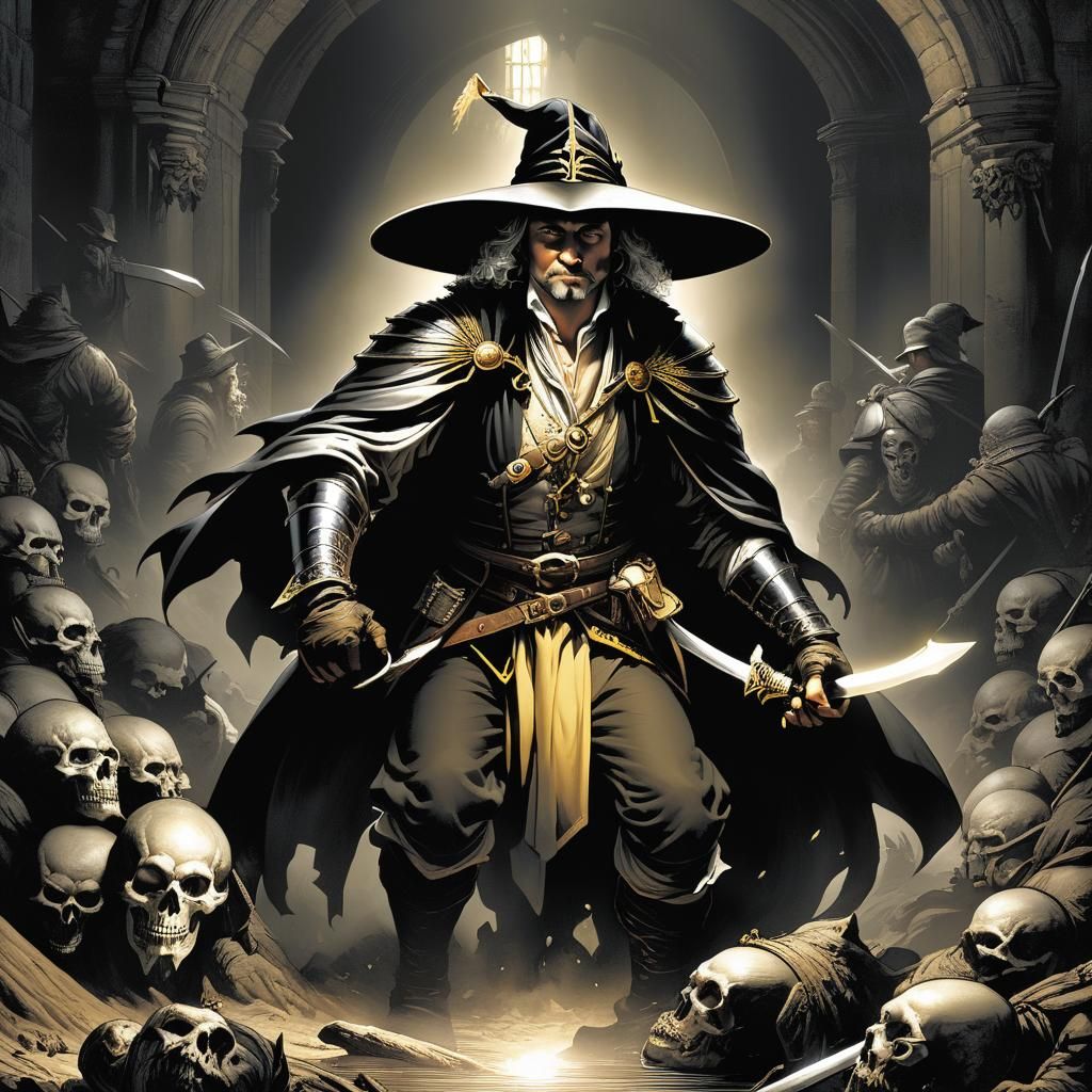 Grimdark Scene in the Style of Old Masters