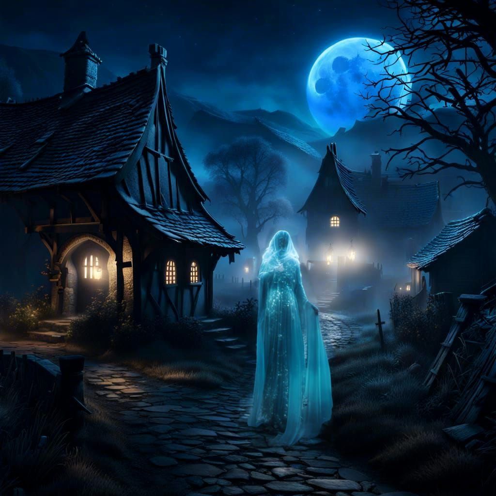 Ethereal Transparent Soldier in Light Blue