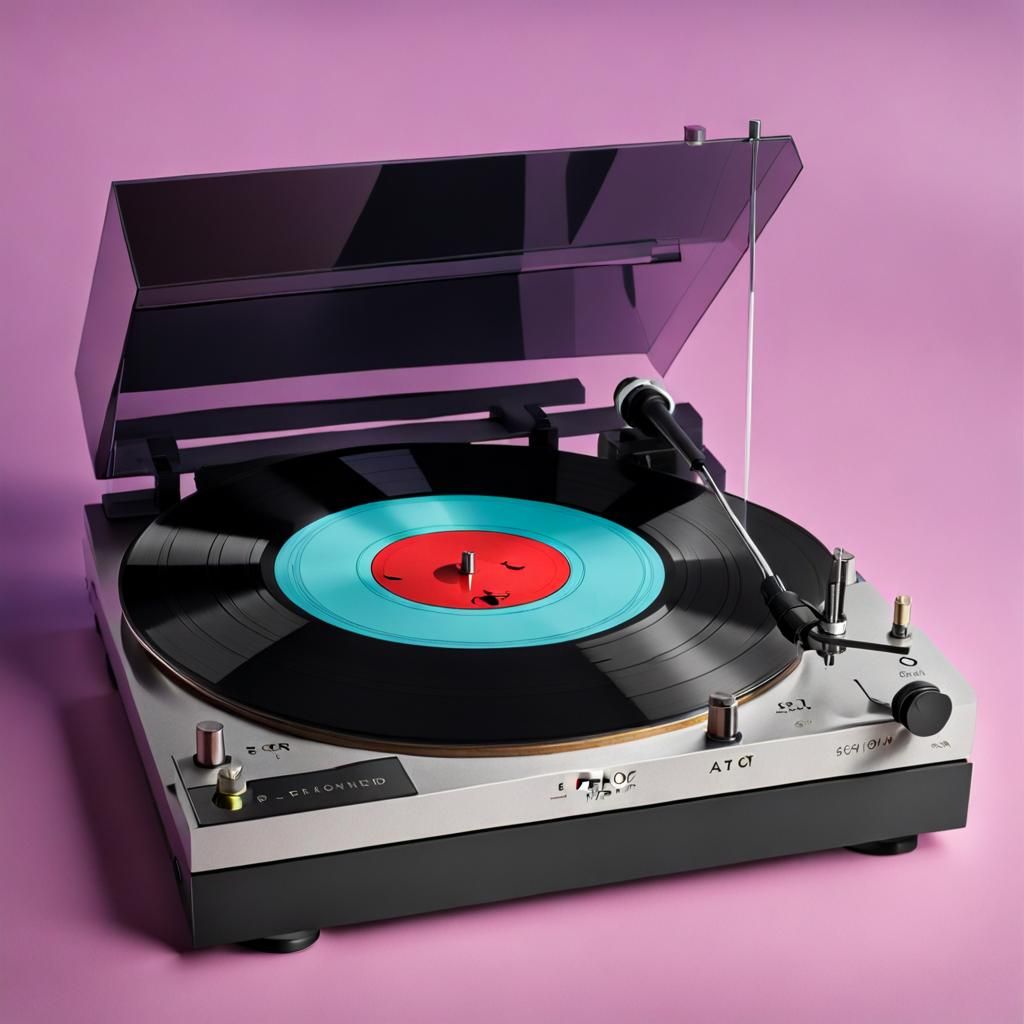 Phono Cartridge Tracks Record Groove