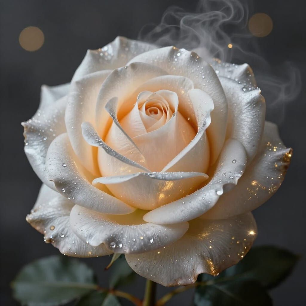 Rose of Light and Silver Gold Mist