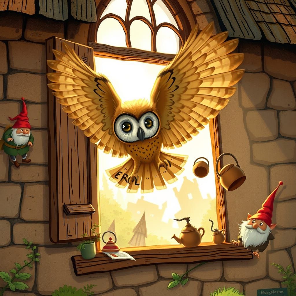 Errol's Chaotic Arrival at The Burrow