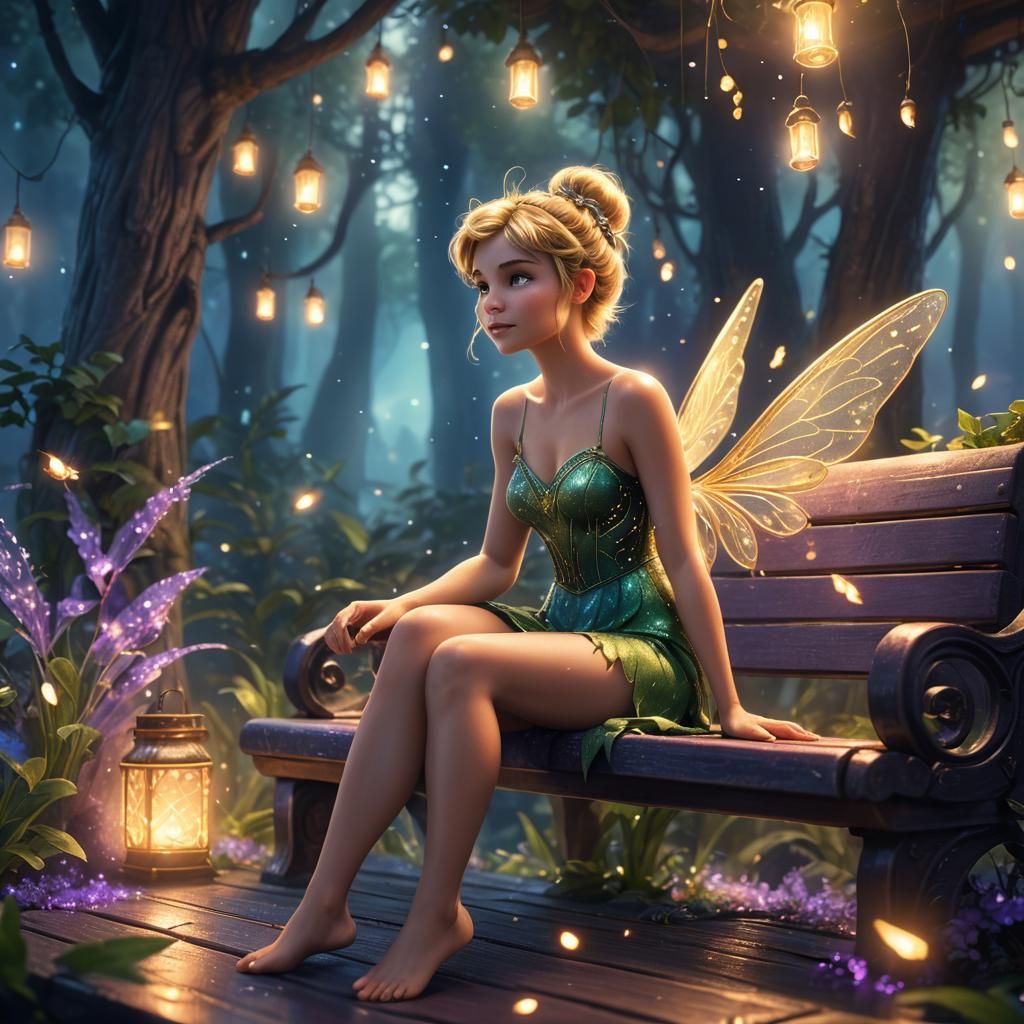 Enchanted Sauna Oasis with Tinker Bell