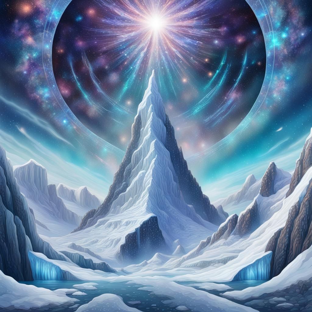 Astral Beauty Beyond Antarctica's Icy Walls