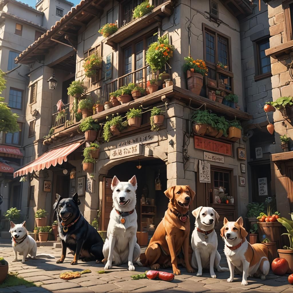 Anime-Style Dachshund House in 3D