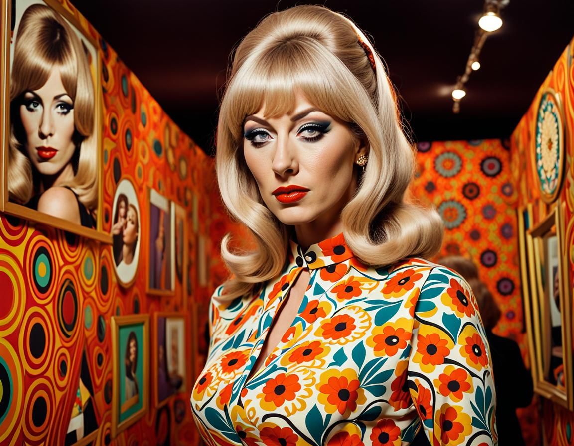 Swinging London Portrait in Groovy 1960s Style