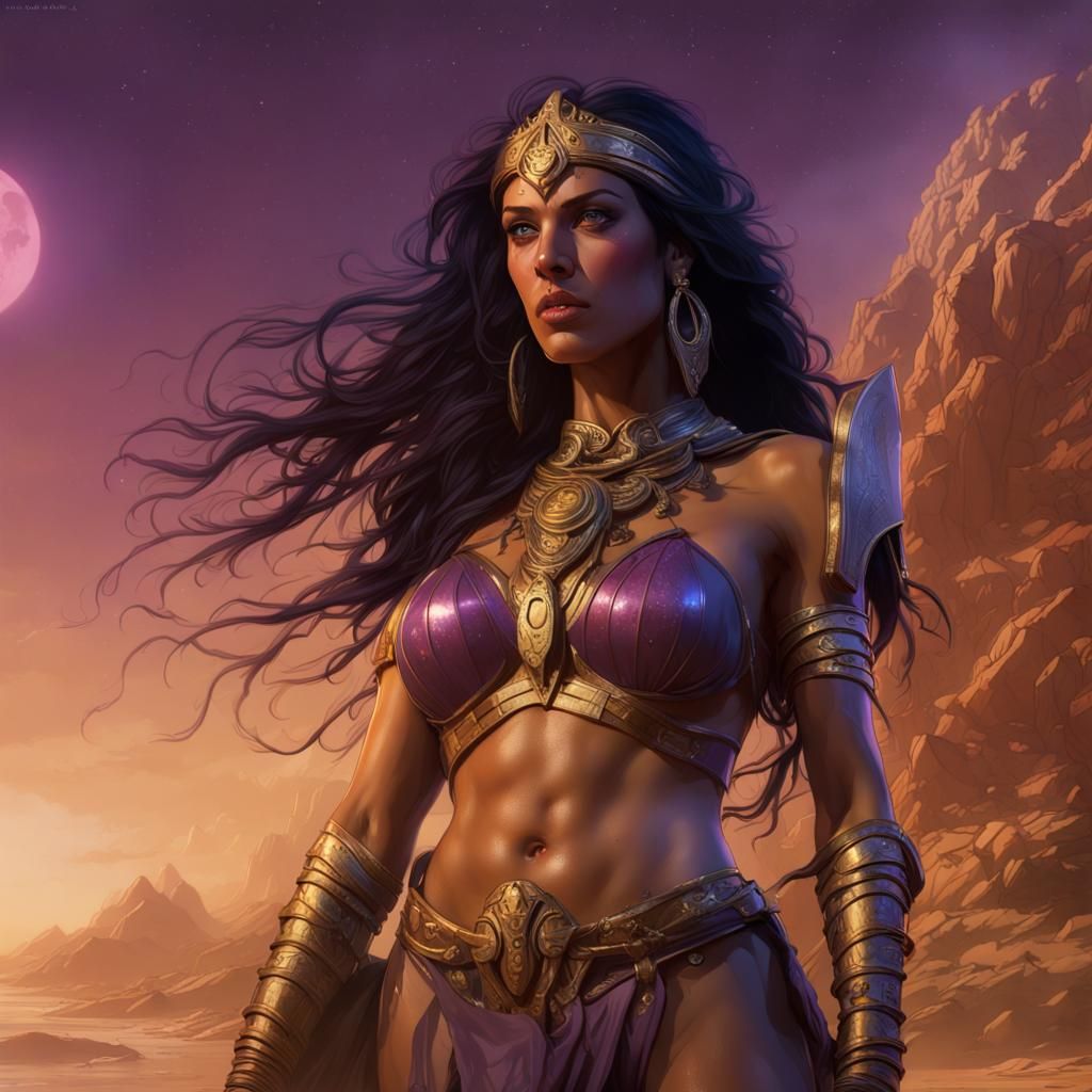 Dejah Thoris, Martian Princess: Dark Fantasy Art