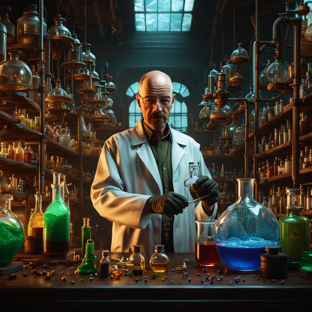 Walter White's Detailed Laboratory: A Digital Matte Painting