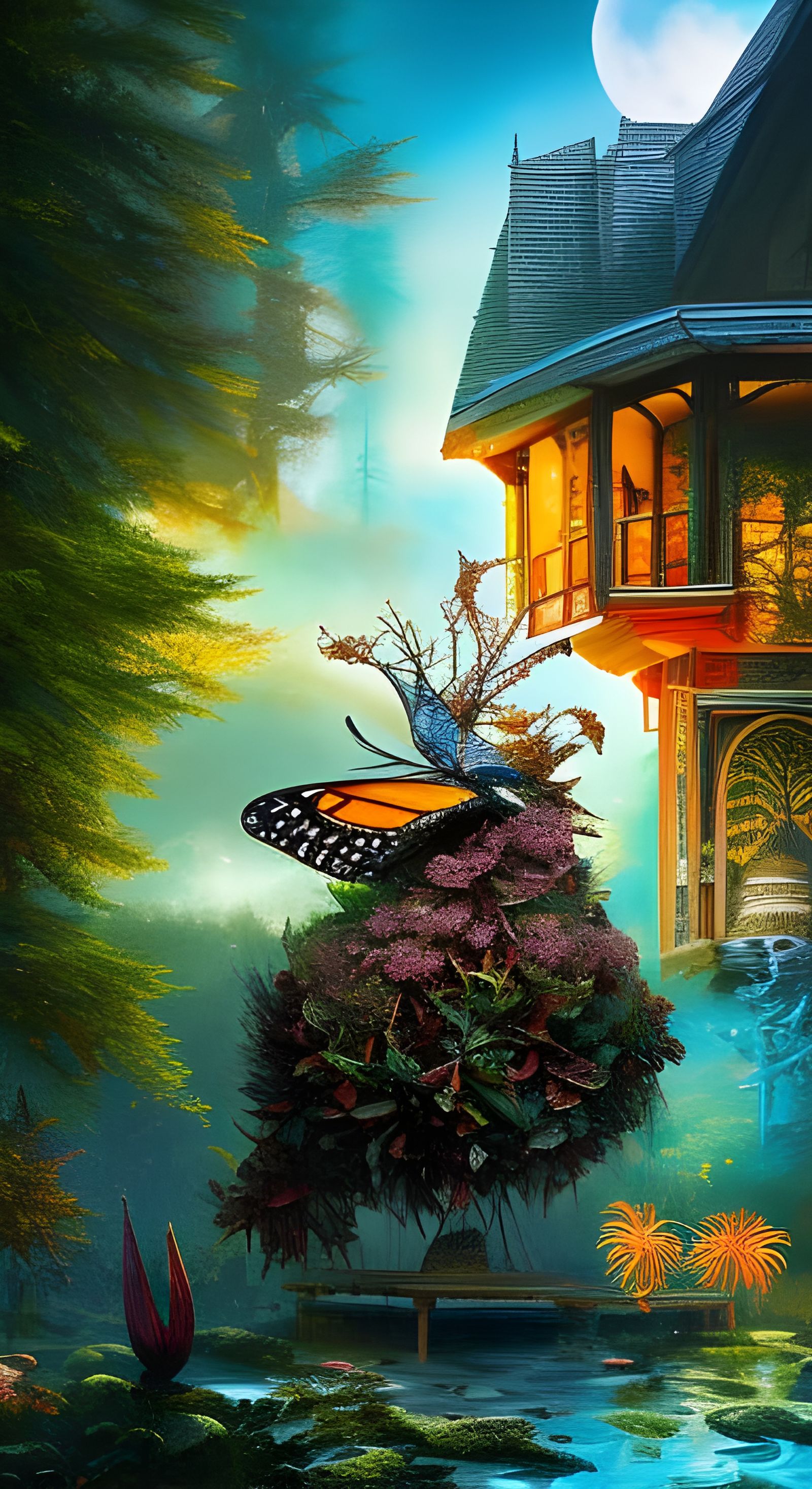 Shaolin Yin Yang Sci-Fi Horror Art