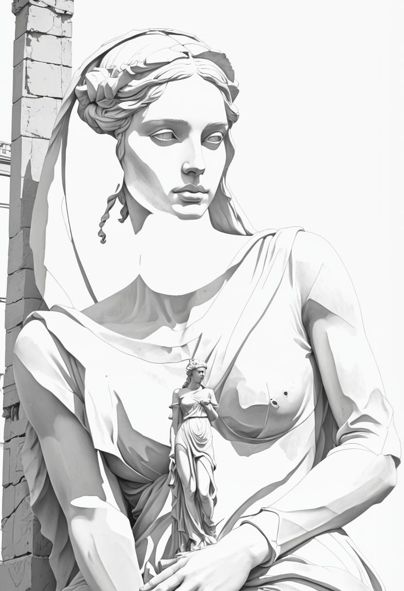 Spectacular Photo-Surrealist Statue of Young Venus