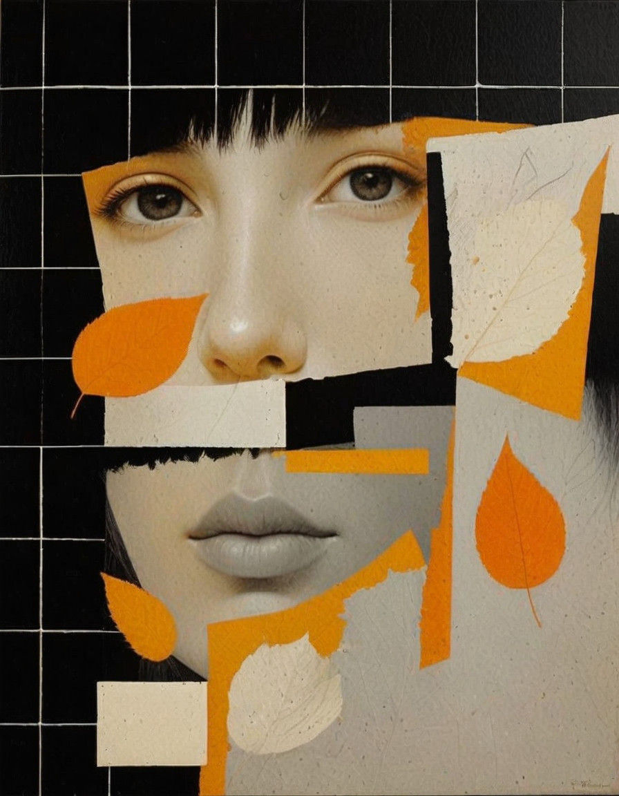 Face in Leaves, a Surreal Blend of Styles