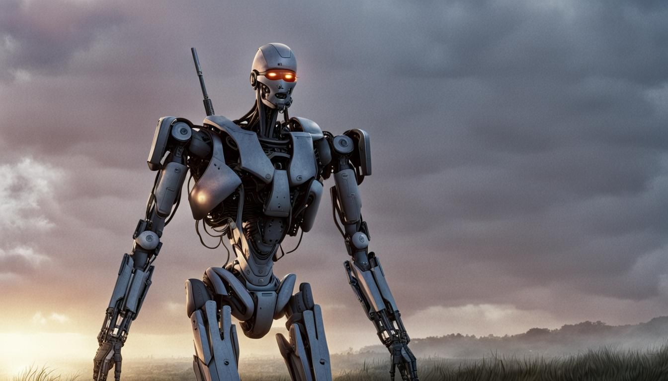 Ominous Dawn: AI Awakens in Quiet Morning