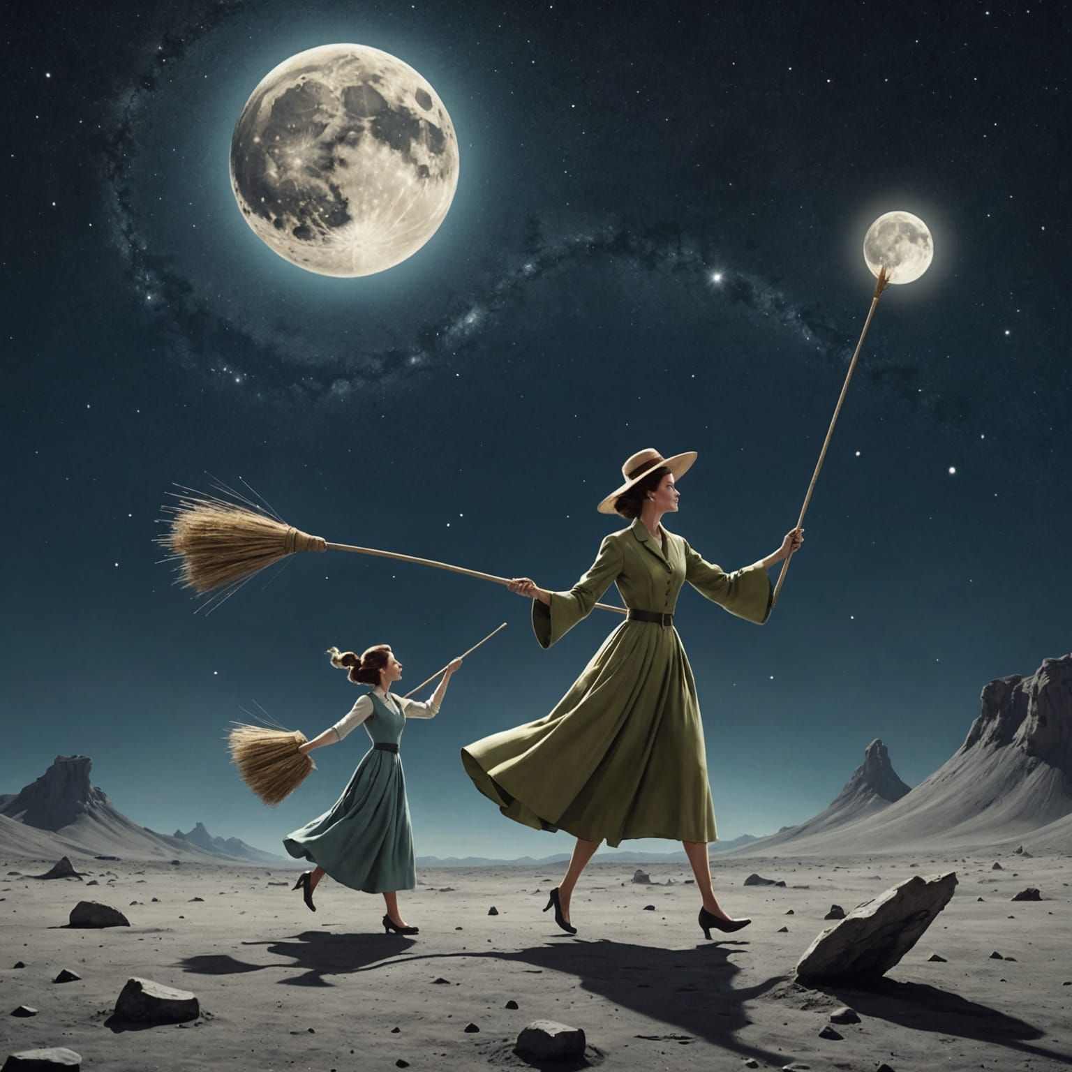 Magical Moon Sweepers: A Cosmic Romance