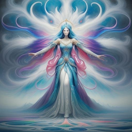 Empowered Goddess Shatters Chains of Oppression