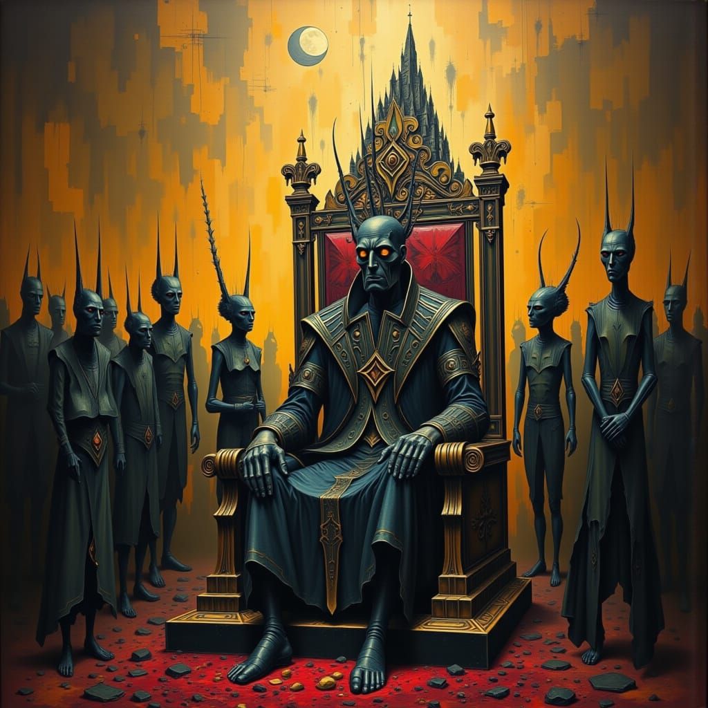 Surreal Depiction of Power and Complicity