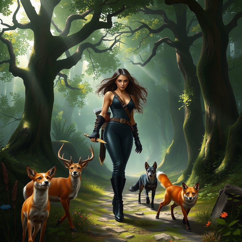 Forest Walker: A Woman's Journey in a Mystical Realm