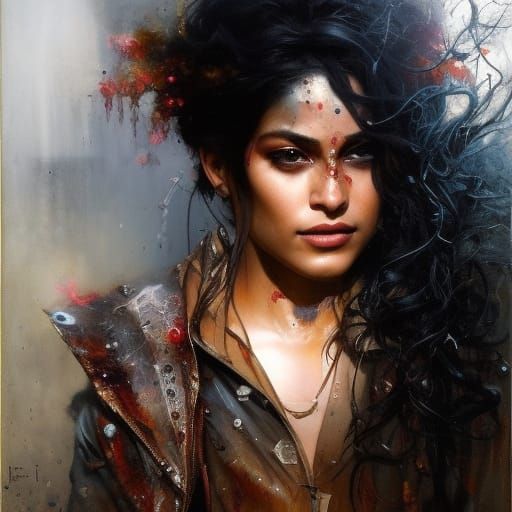 Jessie Reyez as a Witch in Victorian Horror Art