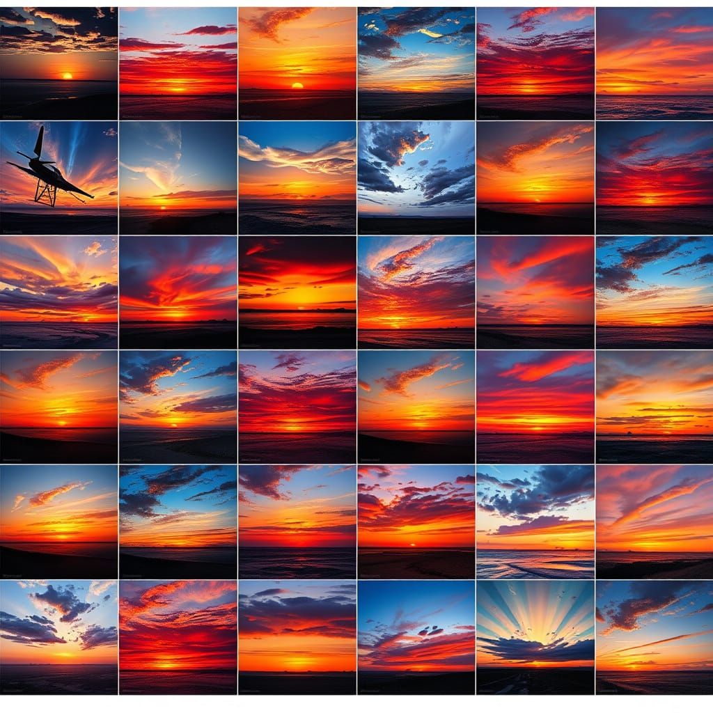 A grid of 12 by 12 images for a total of 144 images. Each im...