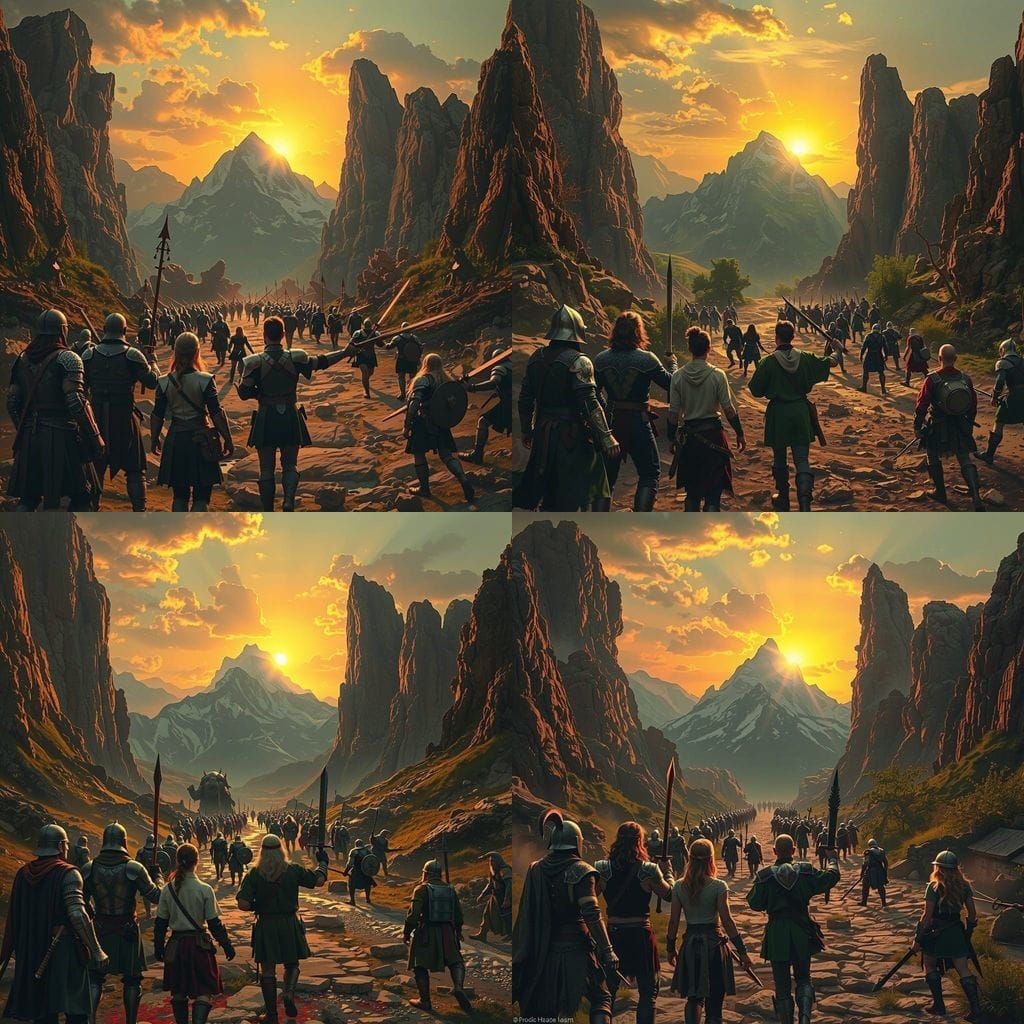 Epic Battle Between Elves and Dwarves