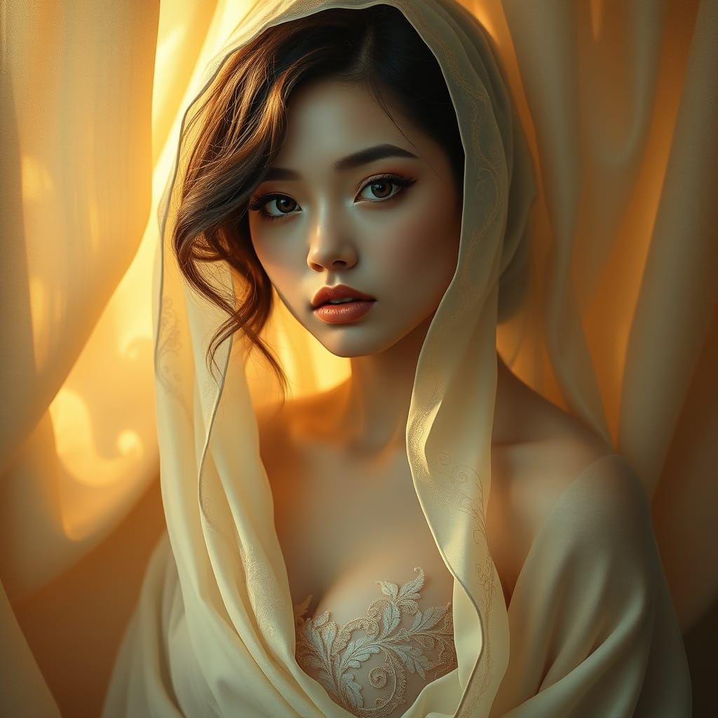 Ethereal Lady in Velvet Hush