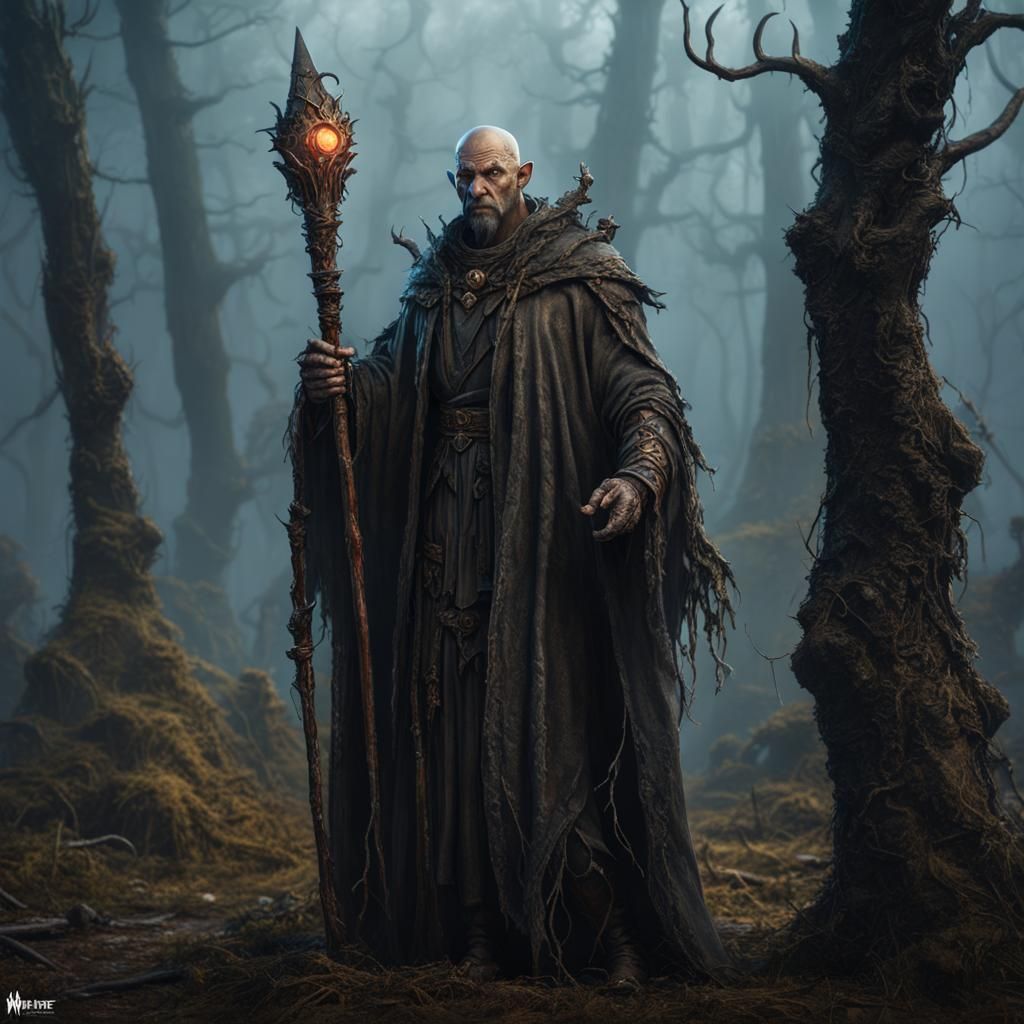 Sinister Rotting Sorcerer in Blighted Land