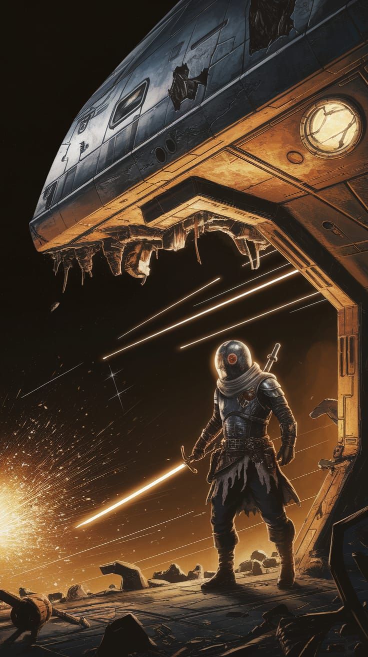 Space Pirates in a Gritty Space Western Atmosphere