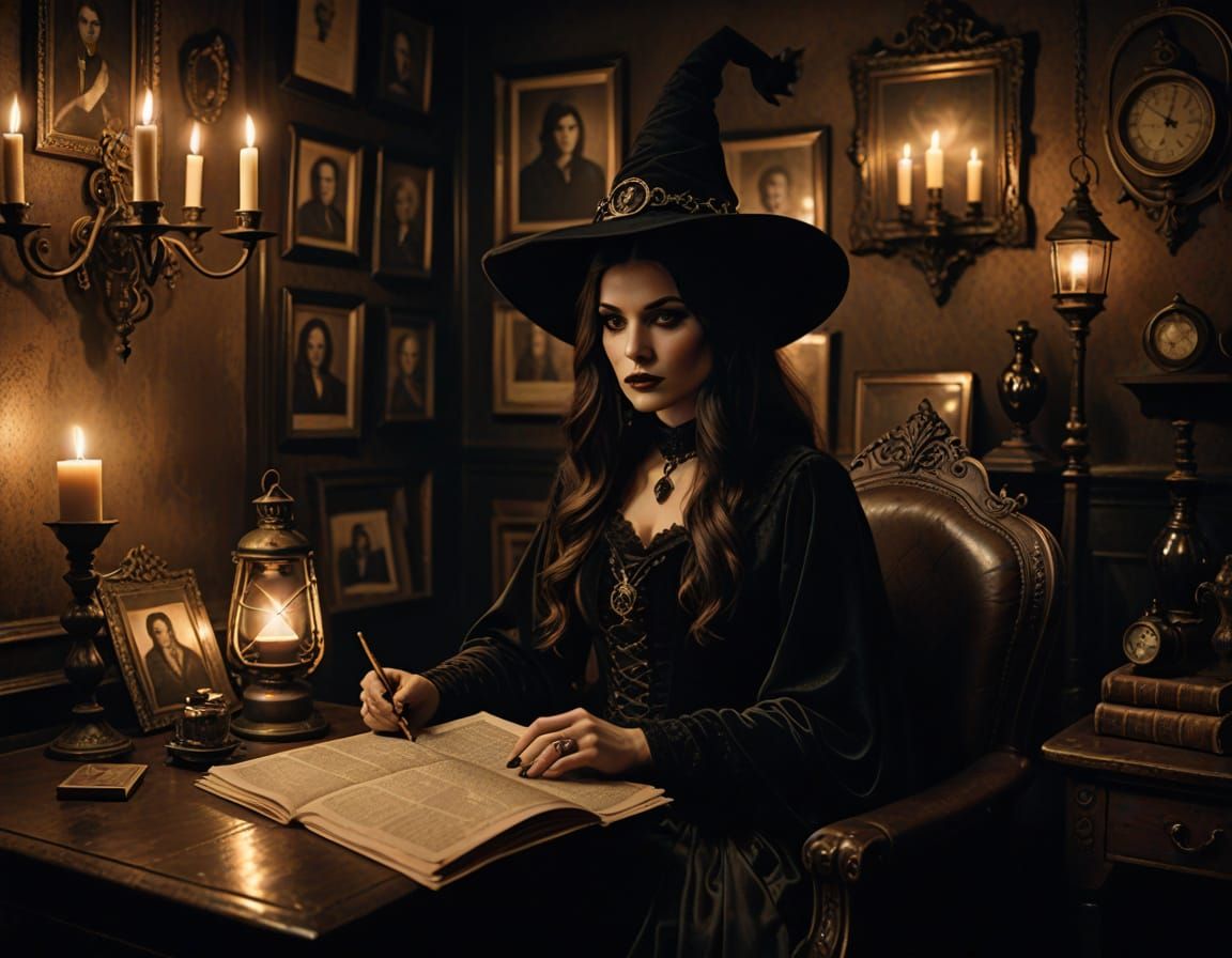 Enchantress in a Vintage Lair