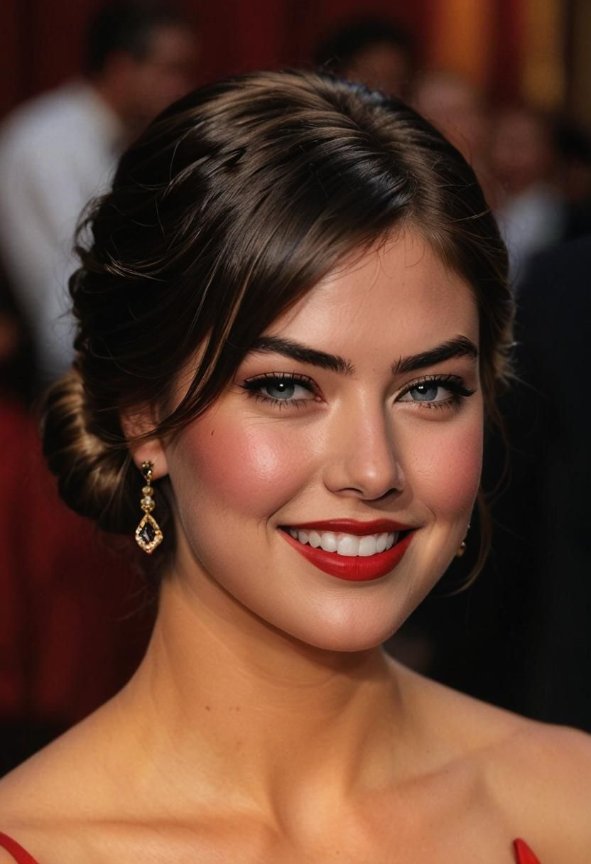 Vibrant Portrait in Art Brut Style