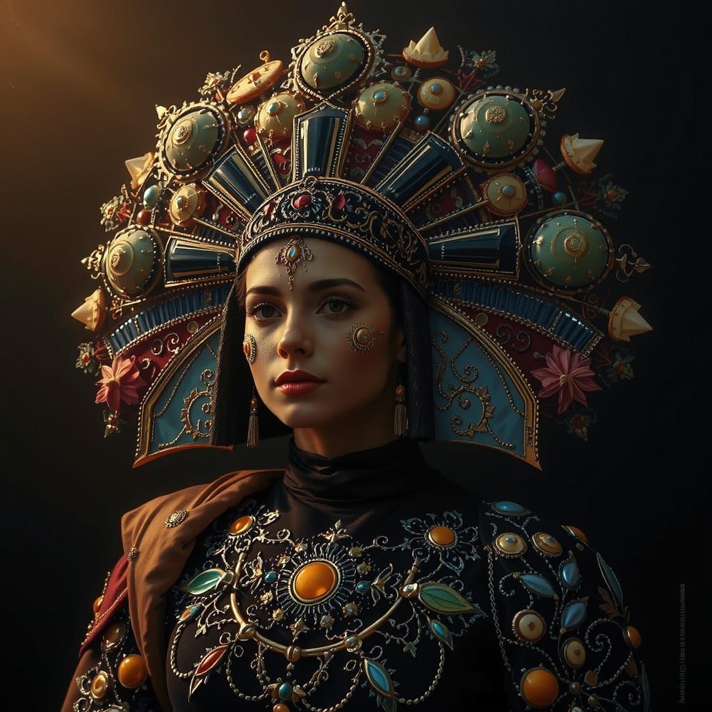 Masterpiece Painting of Beauty and Truth