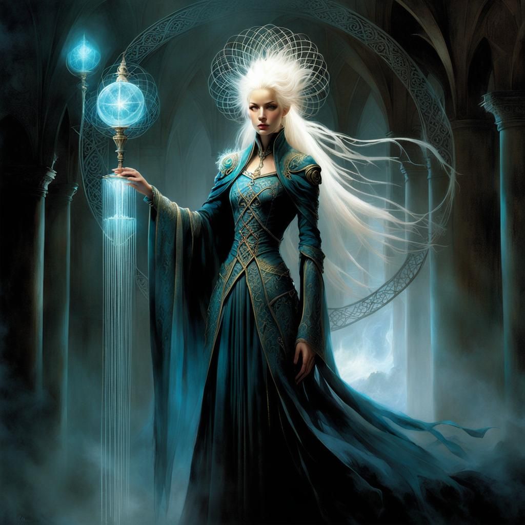 Mysterious Enchantress Weaves Magic in Haunting Avant Garde...