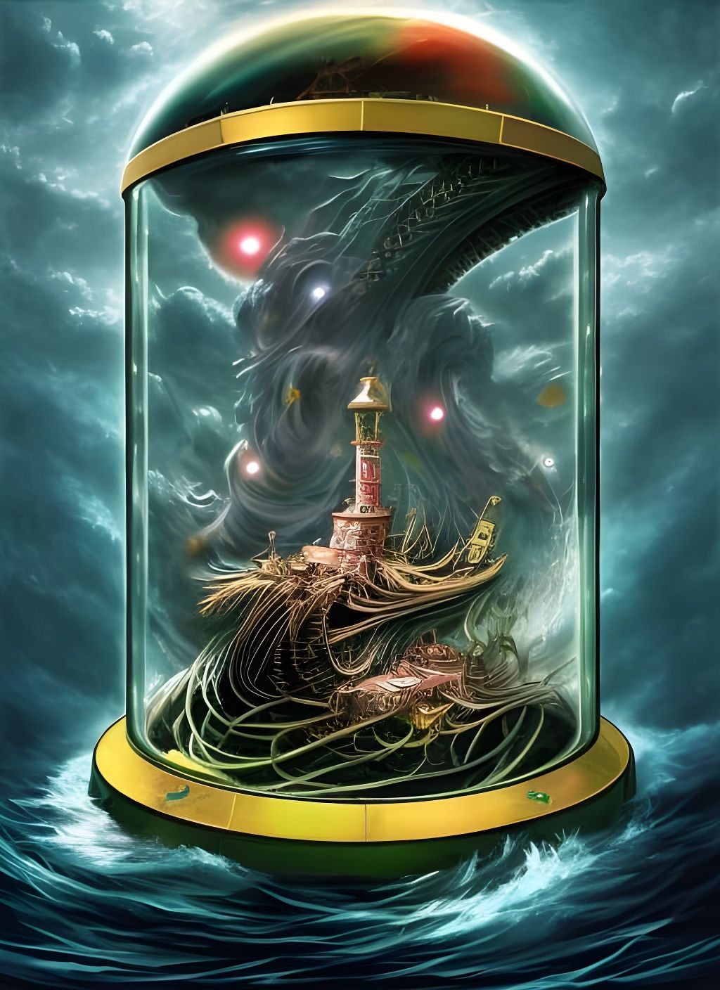 Chaos of the stormy Sea 🌊